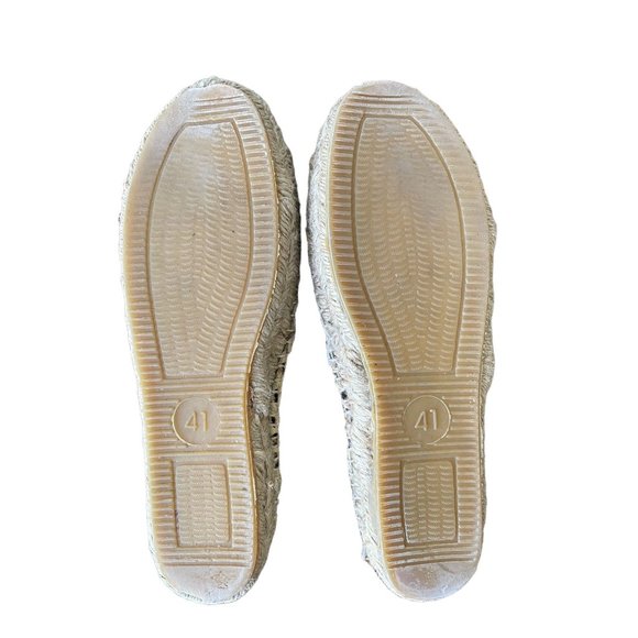 ALDO Leopard Print Faux Leather Fur Espadrille Slip On Flats Size 10/41 - Picture 6 of 6